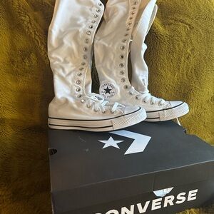 Converse Women's White Knee-High Sneakers